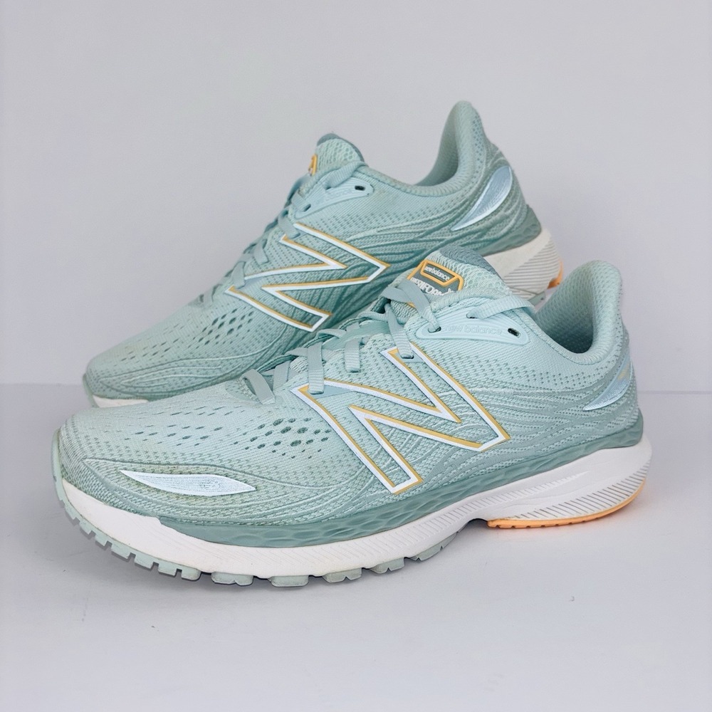 New Balance Fresh Foam X 860v12 Running Shoes Aqua Mint Green 9B W860B12